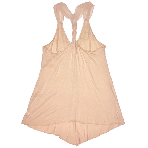 Embellished Cream Flowy Tank - Picture 2 of 4